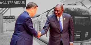 William Ruto and Xi Jinping