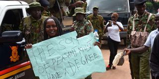 University students protest