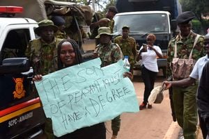 University students protest