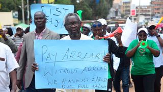 Striking lecturers