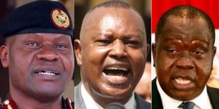 Gilbert Masengeli, George Kinoti and Fred Matiang'i.