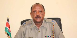 Bomet Central sub-county acting police commander during the interview at his office on August 13, 2024. VITALIS KIMUTAI
