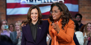 Kamala Harris and Oprah Winfrey.