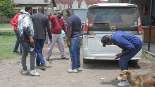 white Nissan Serena missing taxi driver