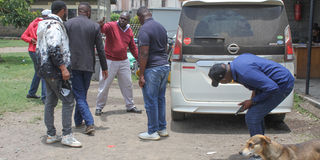 white Nissan Serena missing taxi driver
