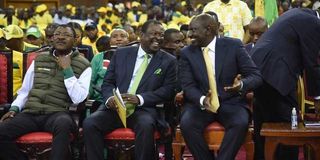 Musalia Mudavadi and Dr William Ruto