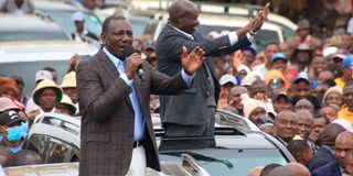 William Ruto and Rigathi Gachagua