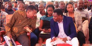 Moses Wetang'ula and Muthomi Njuki