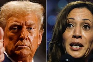 Donald Trump and Kamala Harris