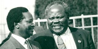 Oloo Aringo and Nicholas Biwott