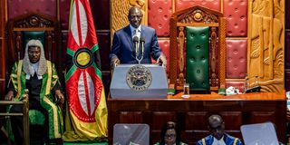 President William Ruto delivers the State of Nation address at Parliament 