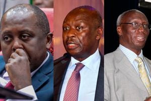 Mugo Kibati former Energy PS Joseph Njoroge Patrick Nyoike