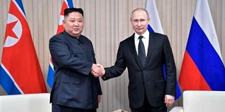 Kim Jong Un and Vladimir Putin