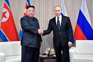 Kim Jong Un and Vladimir Putin