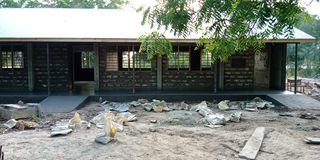 1-ONGOING CONSTRUCTION OF GRADE 9 CLASSROOMS AT SIKOMANI SCHOOL-LAMU