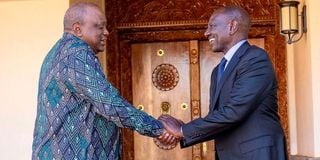 William Ruto and Uhuru Kenyatta