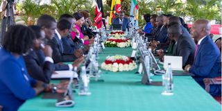 Ruto chairs a Cabinet meeting at State House Nairobi