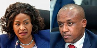 Wavinya Ndeti and Mutula Kilonzo Jr.