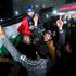 Palestinians celebrating news on a ceasefire with Israel