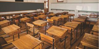 Empty classroom