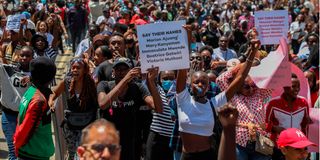 Femicide protest