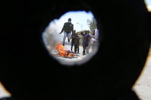 Youths protest 