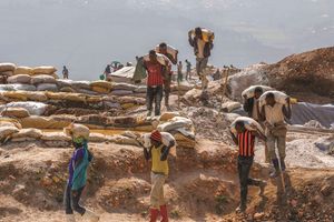 Mine workers