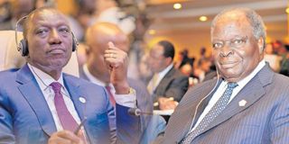 William Ruto and Mwai Kibaki