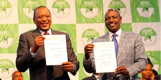 Uhuru Kenyatta and William Ruto