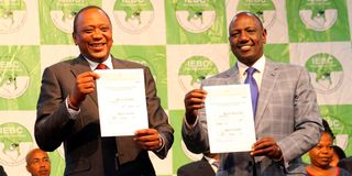 Uhuru Kenyatta and William Ruto
