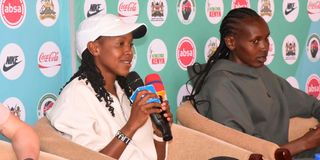 Faith Kipyegon and Agnes Chebet