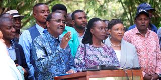 Kalonzo Musyoka and Martha Karua