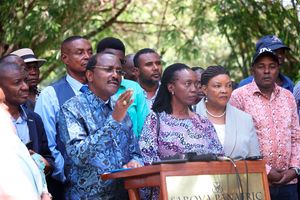 Kalonzo Musyoka and Martha Karua