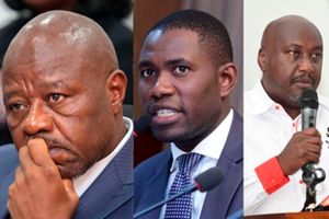 Prof Edward Kisiang'ani, Dr Ouma Oluga and Mr Amos Gathecha. 