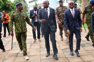 Douglas Kanja, Kipchumba Murkomen and Raymond Omollo