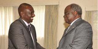 William Ruto and Mwai Kibaki