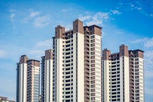 rendering of high-rise apartment building