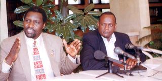 Stephen Ndicho (left) and David Murathe