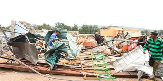 Kenya Railways Corporation demolishes structures in Nakuru