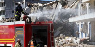 Demolished building
