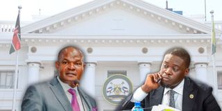 Johnson Sakaja and Kennedy Ng’ondi
