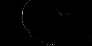 Pope Francis dark silhouette