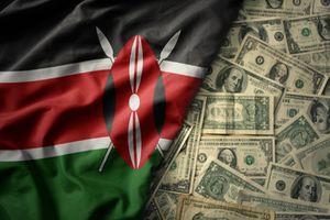 kenyan flag with dollars