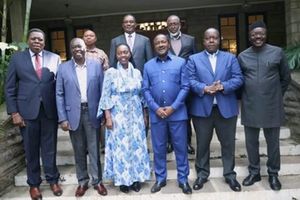 Rigathi Gachagua Marhta Karua Matiangi Justin Muturi Mukhisa Kituyi group photo at meeting