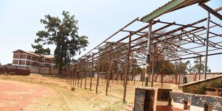 Part of the terraces at Kenyatta Stadium