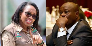 Susan Kihika and Rigathi Gachagua