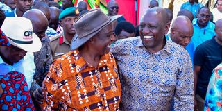 William Ruto and Oburu Oginga