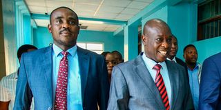 Cleophas Malala (left) and Rigathi Gachagua