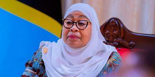 Tanzanian President Samia Suluhu Hassan