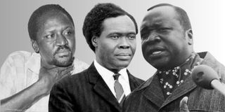 Milton Obote and Idi Amin